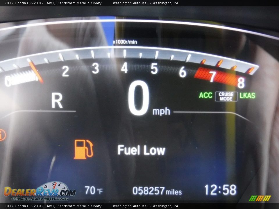 2017 Honda CR-V EX-L AWD Sandstorm Metallic / Ivory Photo #30