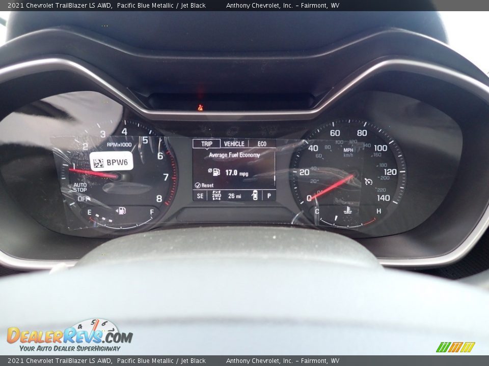 2021 Chevrolet TrailBlazer LS AWD Pacific Blue Metallic / Jet Black Photo #18