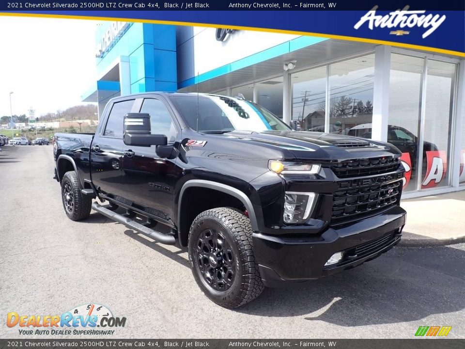 2021 Chevrolet Silverado 2500HD LTZ Crew Cab 4x4 Black / Jet Black Photo #1