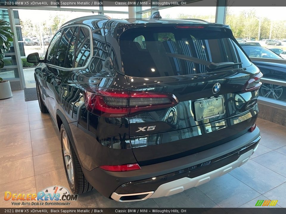 2021 BMW X5 xDrive40i Black Sapphire Metallic / Black Photo #2