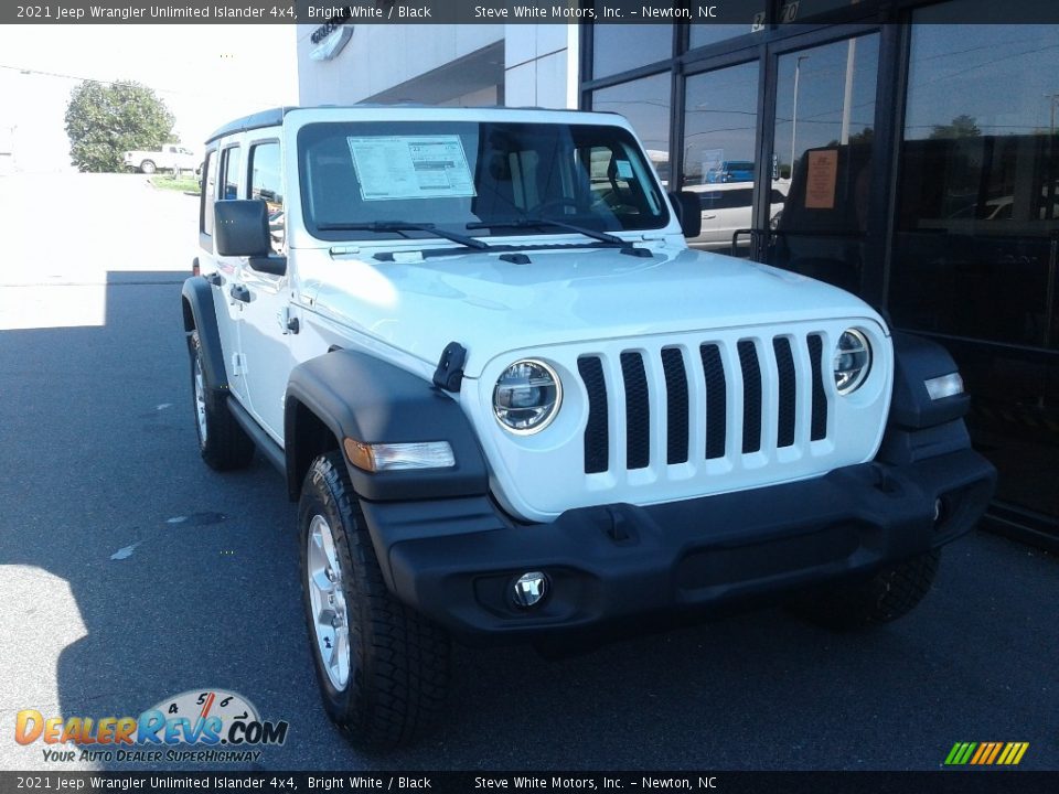 2021 Jeep Wrangler Unlimited Islander 4x4 Bright White / Black Photo #4