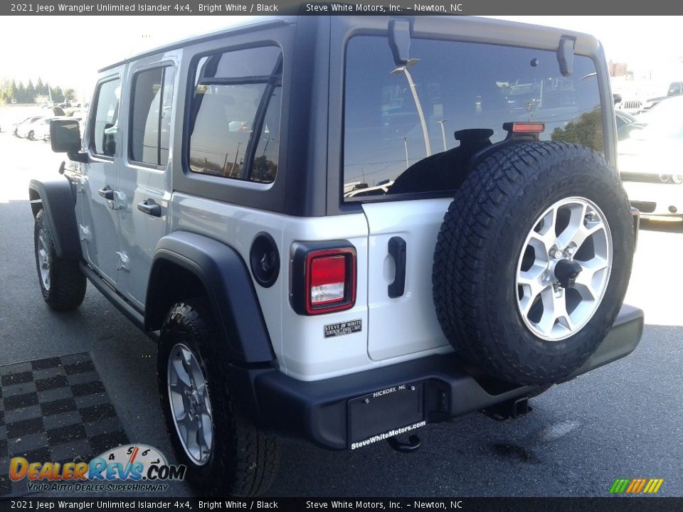 2021 Jeep Wrangler Unlimited Islander 4x4 Bright White / Black Photo #8