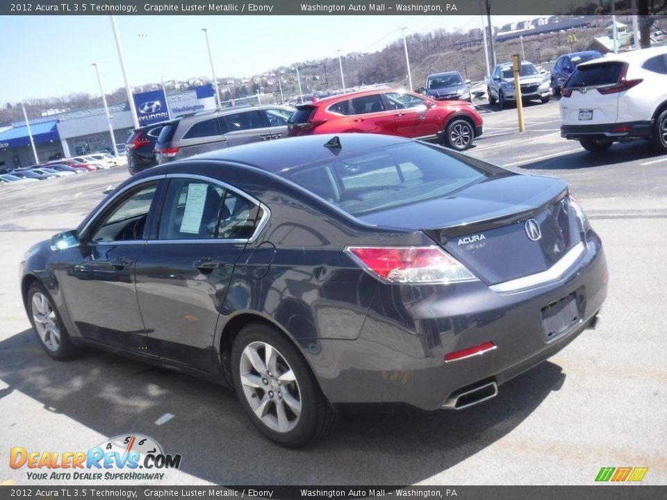 2012 Acura TL 3.5 Technology Graphite Luster Metallic / Ebony Photo #7