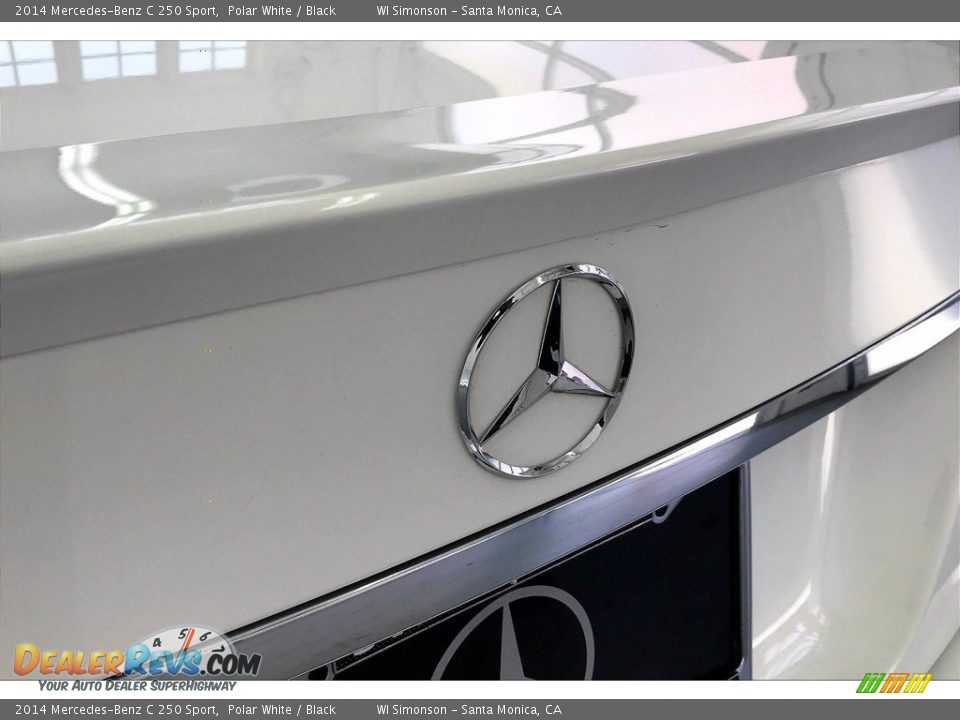 2014 Mercedes-Benz C 250 Sport Polar White / Black Photo #7