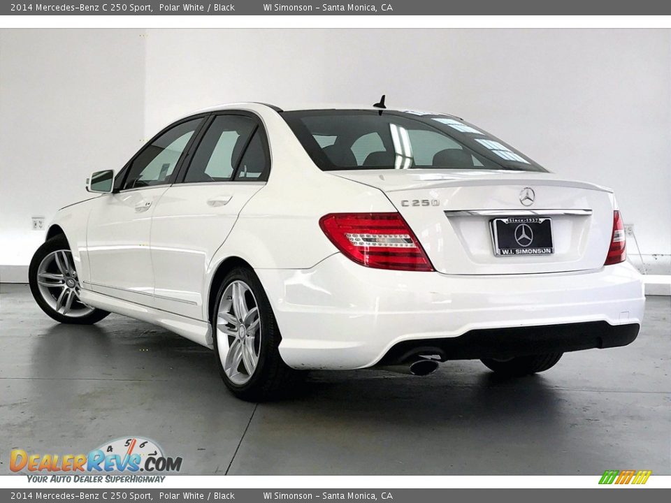 2014 Mercedes-Benz C 250 Sport Polar White / Black Photo #10