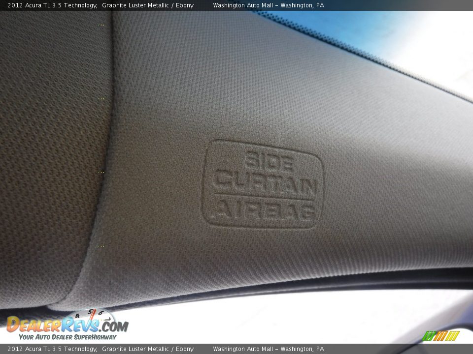 2012 Acura TL 3.5 Technology Graphite Luster Metallic / Ebony Photo #22