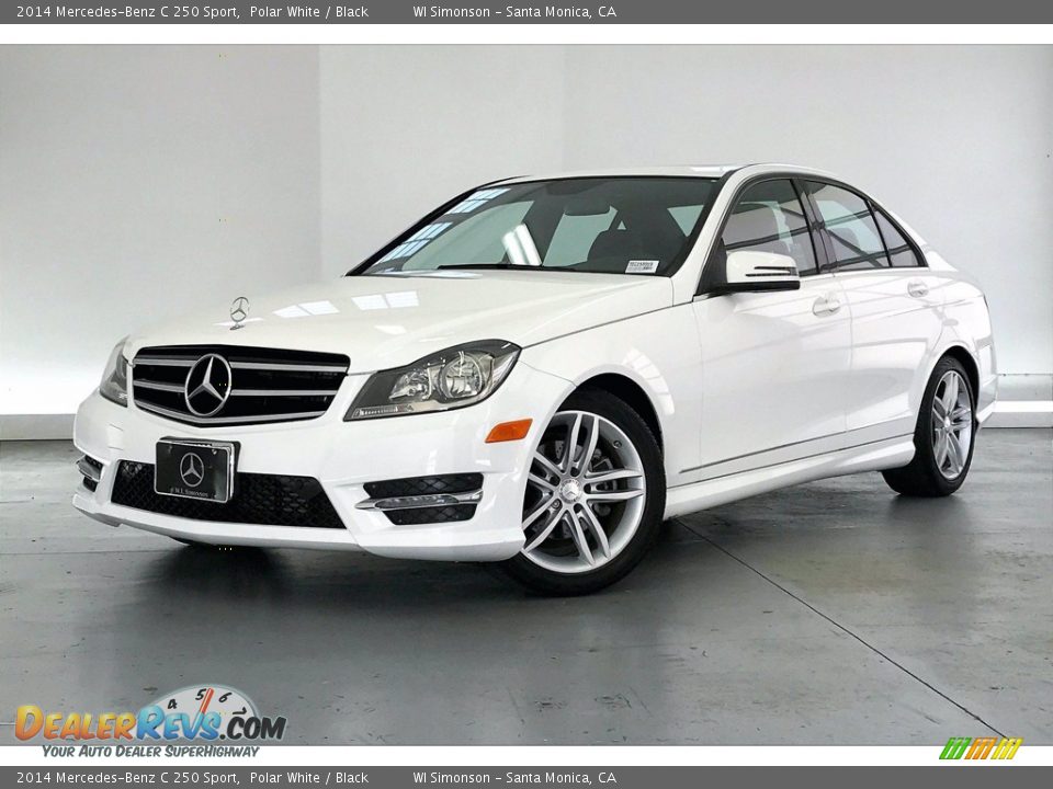 2014 Mercedes-Benz C 250 Sport Polar White / Black Photo #12