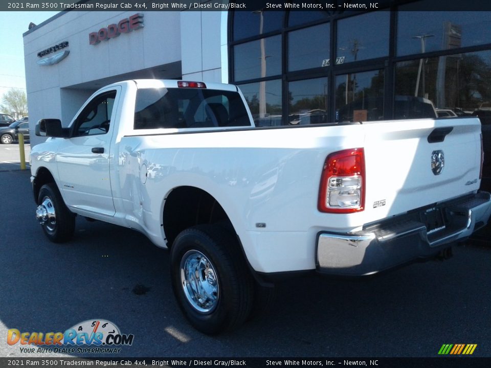 2021 Ram 3500 Tradesman Regular Cab 4x4 Bright White / Diesel Gray/Black Photo #6