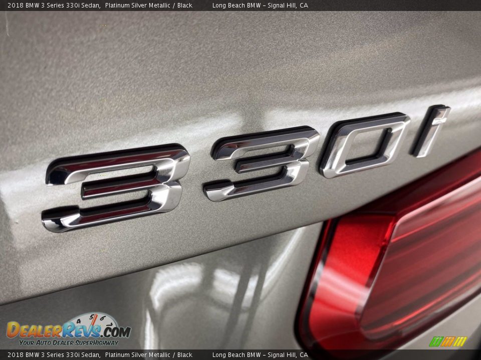 2018 BMW 3 Series 330i Sedan Platinum Silver Metallic / Black Photo #11