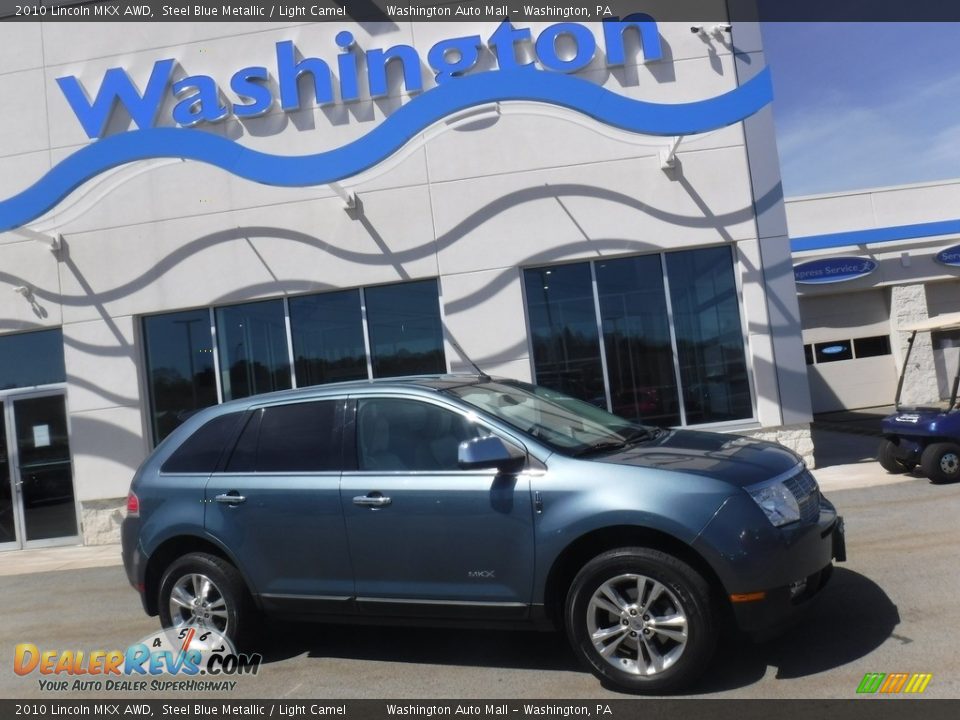 2010 Lincoln MKX AWD Steel Blue Metallic / Light Camel Photo #2