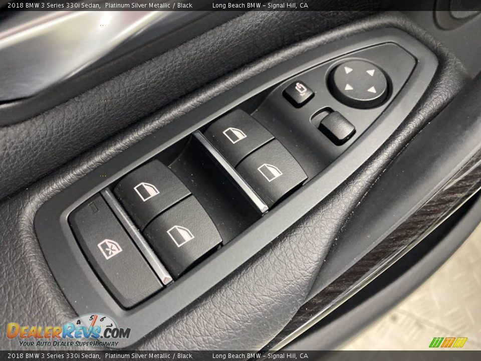 2018 BMW 3 Series 330i Sedan Platinum Silver Metallic / Black Photo #14