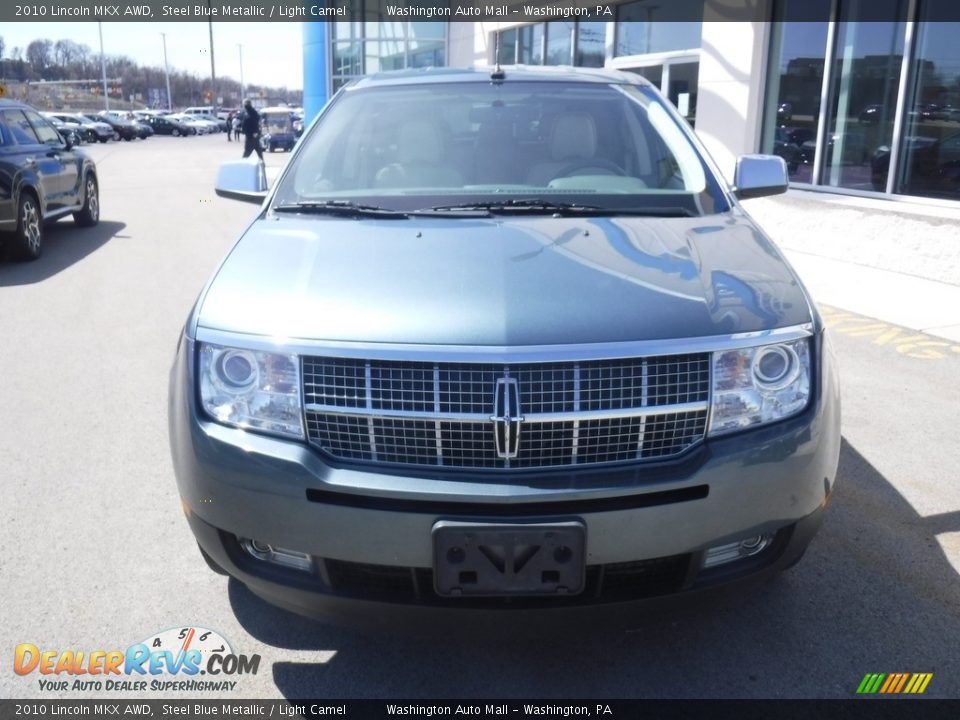 2010 Lincoln MKX AWD Steel Blue Metallic / Light Camel Photo #4