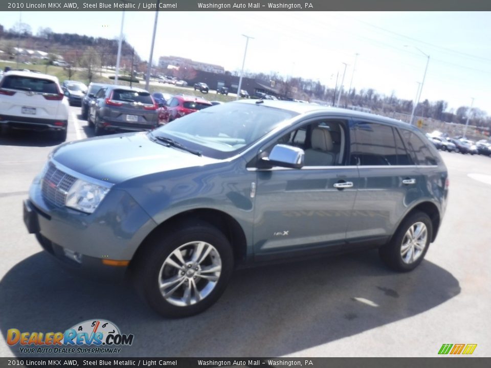 2010 Lincoln MKX AWD Steel Blue Metallic / Light Camel Photo #5