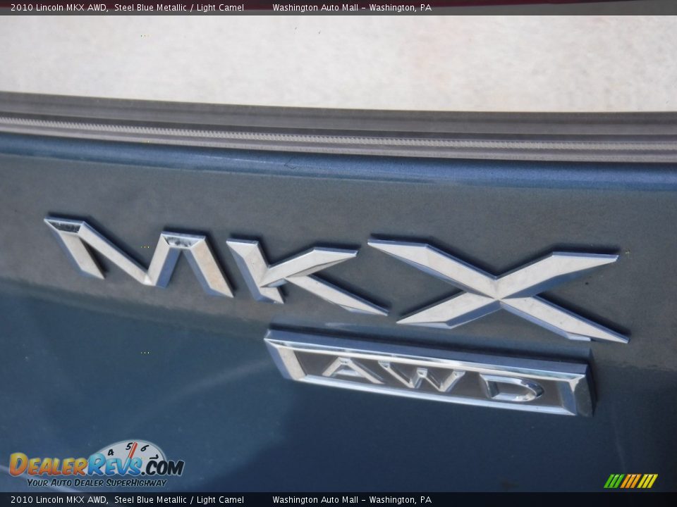 2010 Lincoln MKX AWD Steel Blue Metallic / Light Camel Photo #9