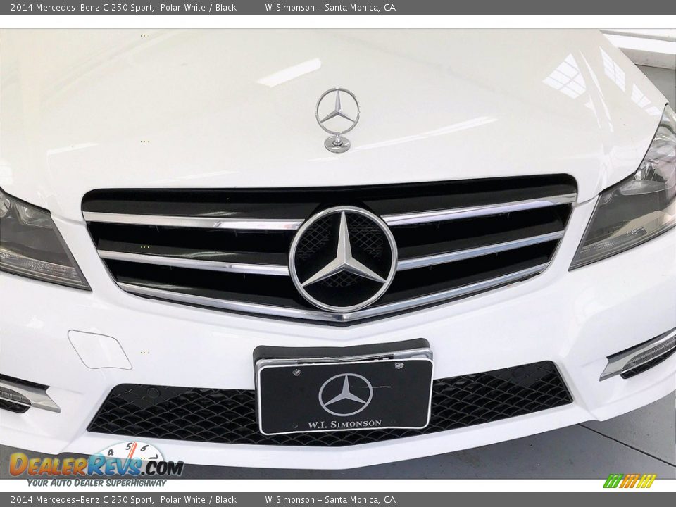 2014 Mercedes-Benz C 250 Sport Polar White / Black Photo #29