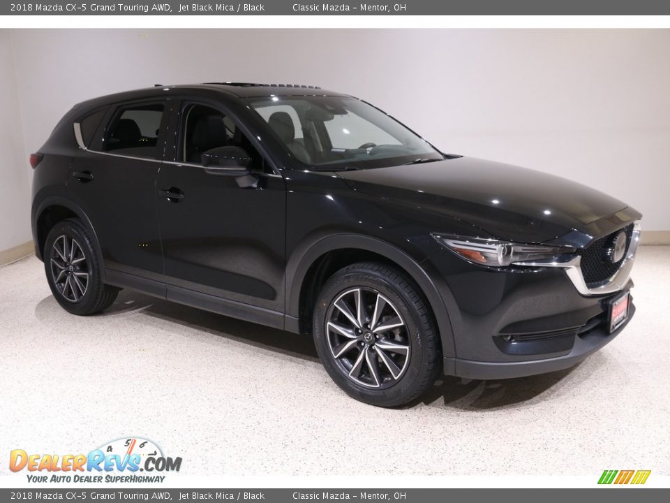 2018 Mazda CX-5 Grand Touring AWD Jet Black Mica / Black Photo #1