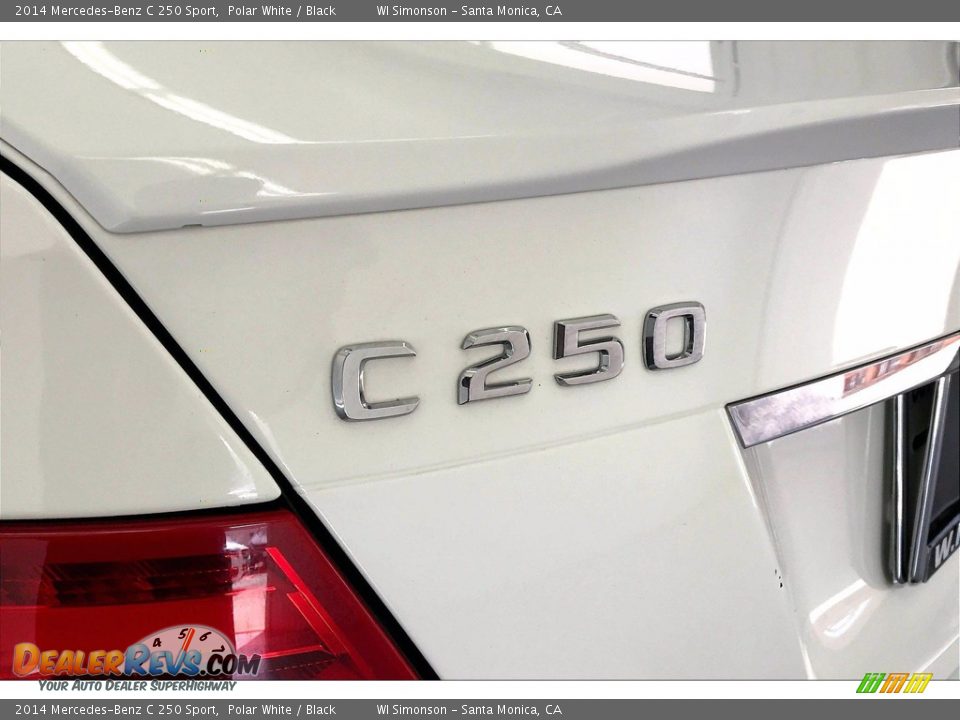 2014 Mercedes-Benz C 250 Sport Polar White / Black Photo #30