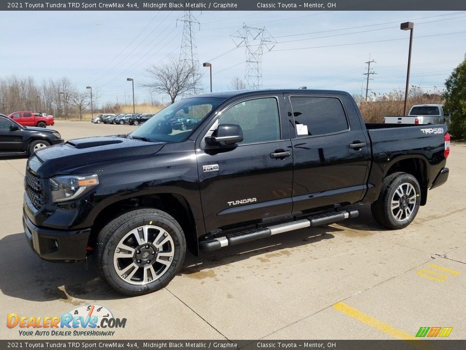 2021 Toyota Tundra TRD Sport CrewMax 4x4 Midnight Black Metallic / Graphite Photo #1