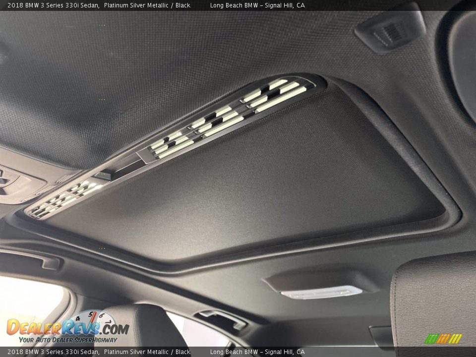 2018 BMW 3 Series 330i Sedan Platinum Silver Metallic / Black Photo #31