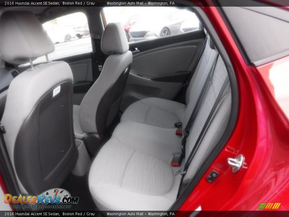 2016 Hyundai Accent SE Sedan Boston Red / Gray Photo #21