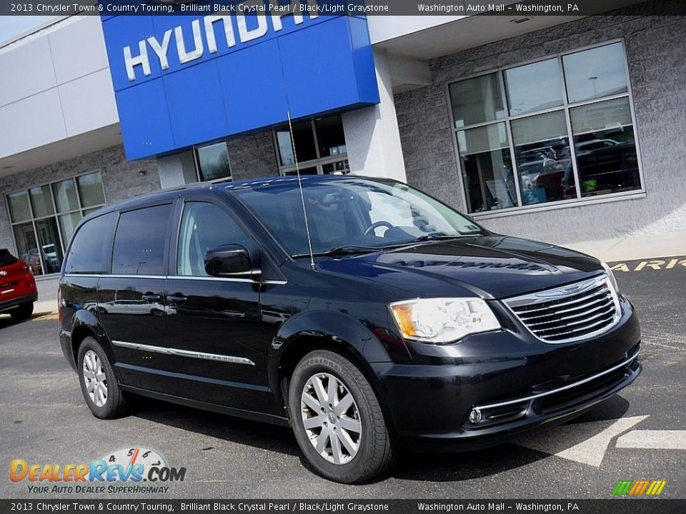 2013 Chrysler Town & Country Touring Brilliant Black Crystal Pearl / Black/Light Graystone Photo #1