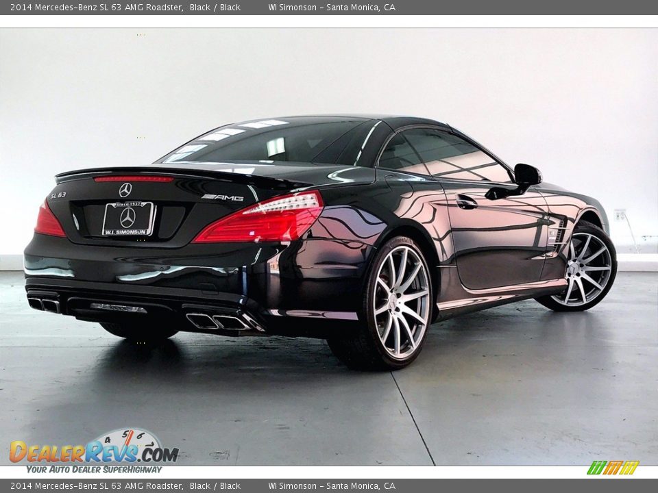 2014 Mercedes-Benz SL 63 AMG Roadster Black / Black Photo #12