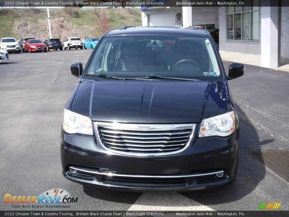 2013 Chrysler Town & Country Touring Brilliant Black Crystal Pearl / Black/Light Graystone Photo #3