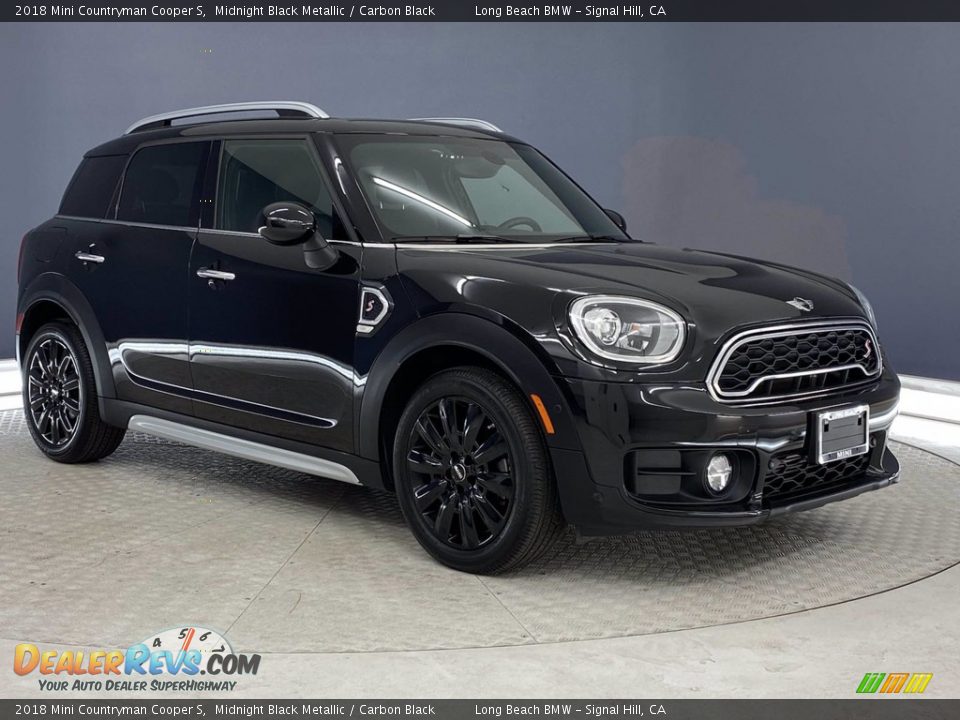 2018 Mini Countryman Cooper S Midnight Black Metallic / Carbon Black Photo #1