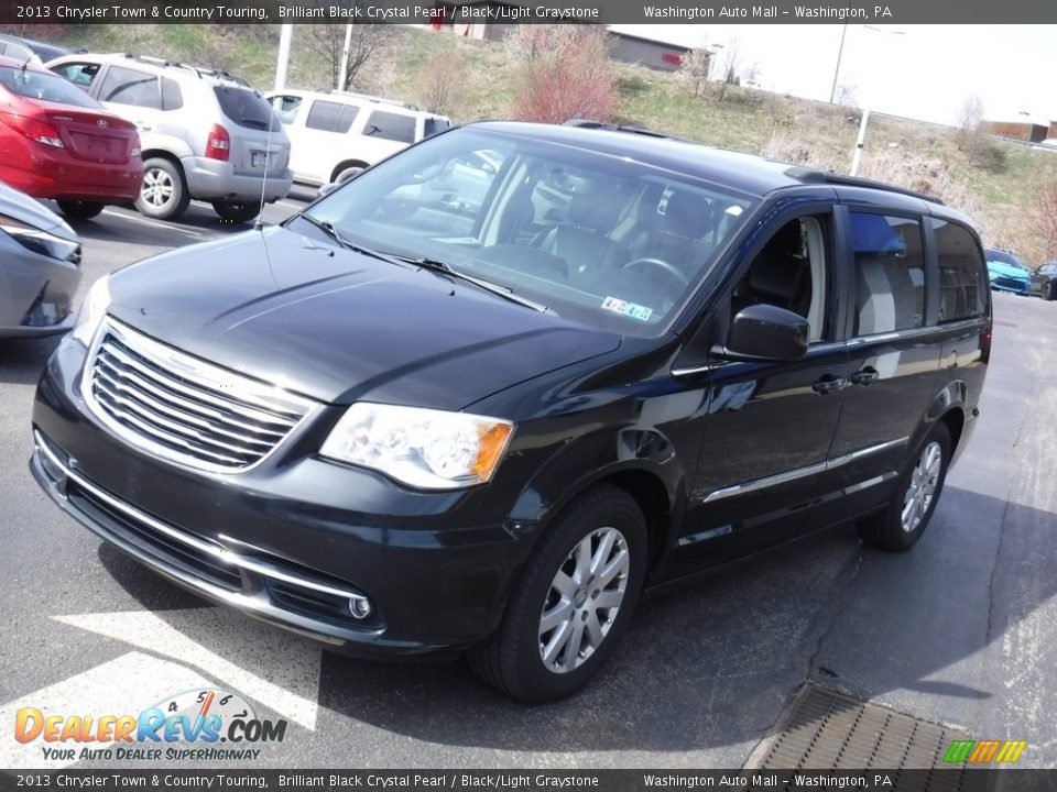 2013 Chrysler Town & Country Touring Brilliant Black Crystal Pearl / Black/Light Graystone Photo #4