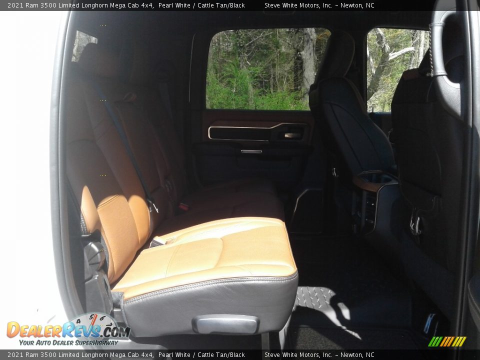 2021 Ram 3500 Limited Longhorn Mega Cab 4x4 Pearl White / Cattle Tan/Black Photo #18