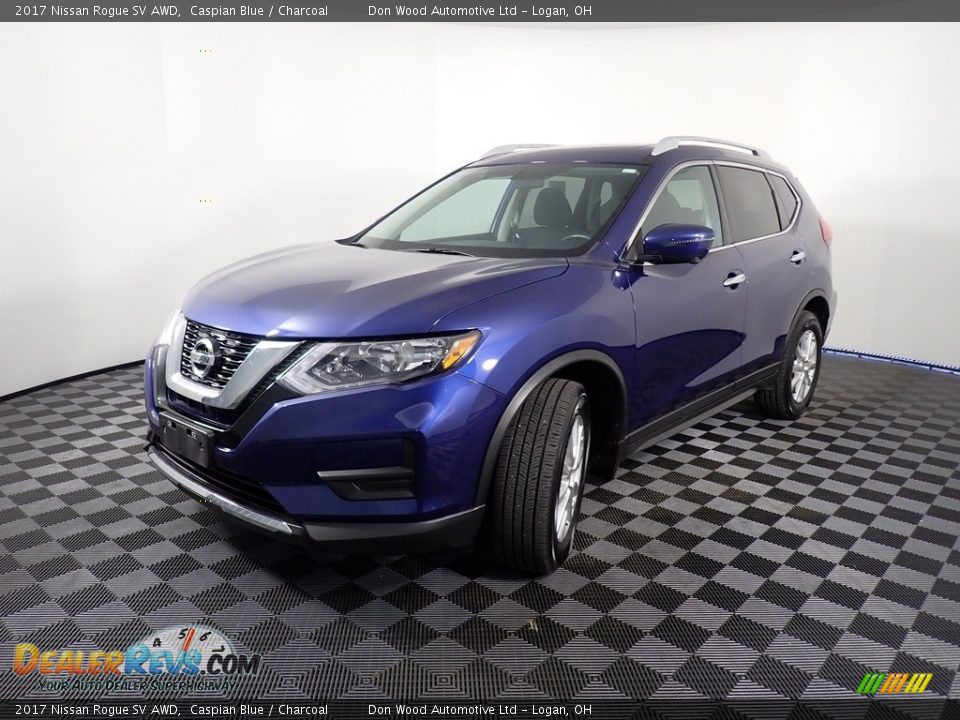 2017 Nissan Rogue SV AWD Caspian Blue / Charcoal Photo #11