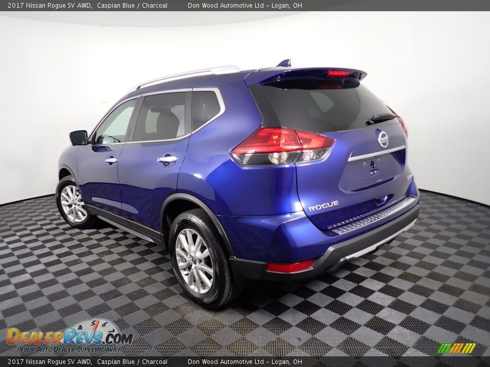 2017 Nissan Rogue SV AWD Caspian Blue / Charcoal Photo #14