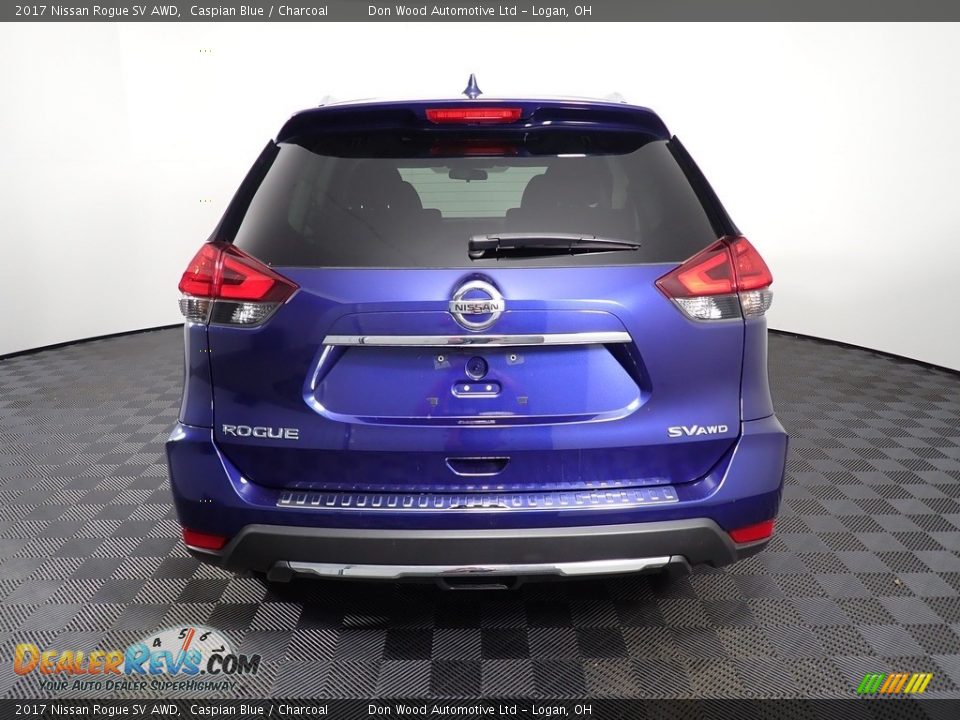 2017 Nissan Rogue SV AWD Caspian Blue / Charcoal Photo #15