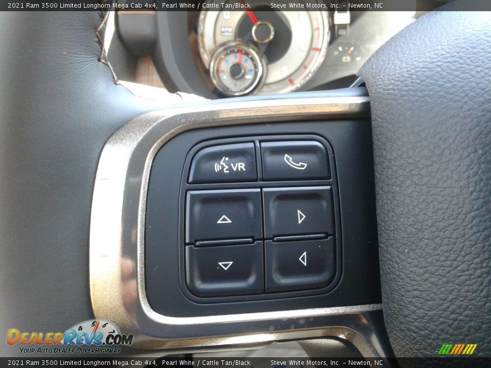 2021 Ram 3500 Limited Longhorn Mega Cab 4x4 Steering Wheel Photo #22