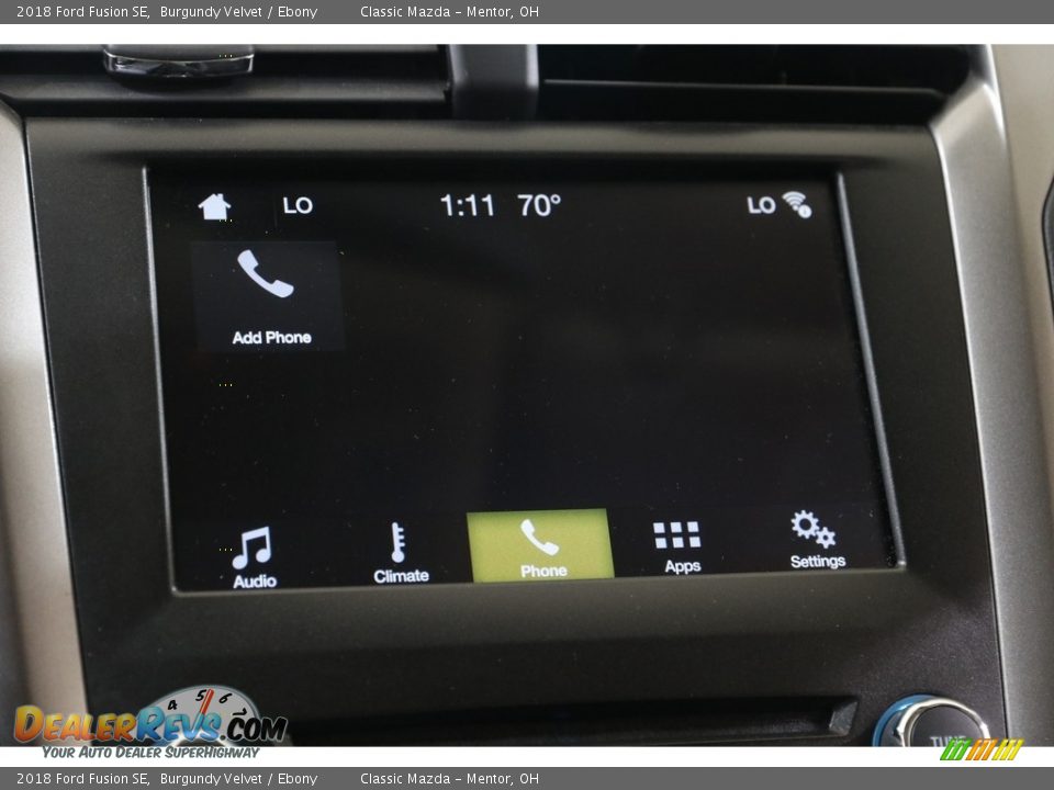 2018 Ford Fusion SE Burgundy Velvet / Ebony Photo #12