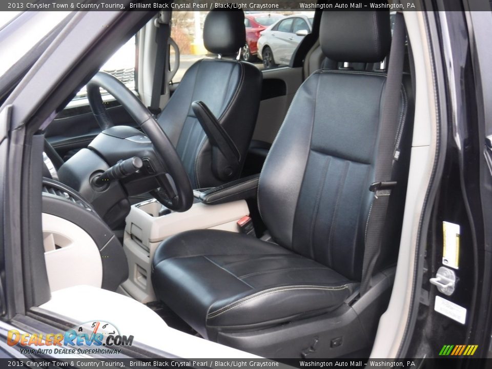 2013 Chrysler Town & Country Touring Brilliant Black Crystal Pearl / Black/Light Graystone Photo #12