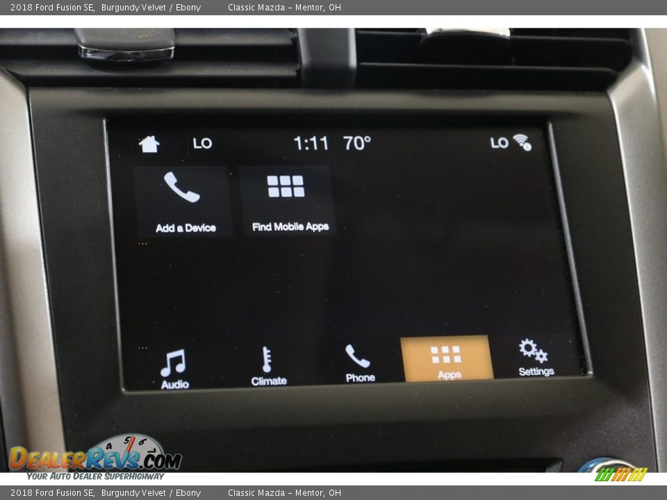 2018 Ford Fusion SE Burgundy Velvet / Ebony Photo #13