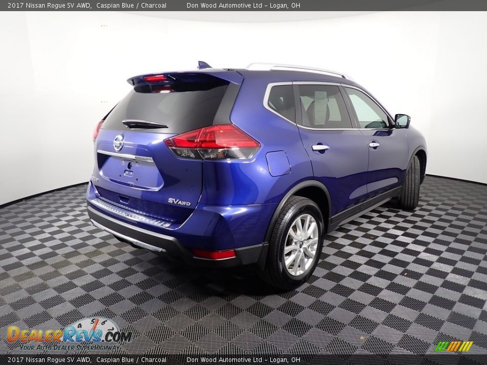 2017 Nissan Rogue SV AWD Caspian Blue / Charcoal Photo #20