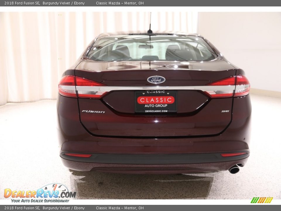 2018 Ford Fusion SE Burgundy Velvet / Ebony Photo #19