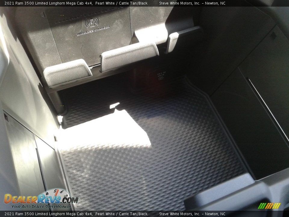 2021 Ram 3500 Limited Longhorn Mega Cab 4x4 Pearl White / Cattle Tan/Black Photo #31
