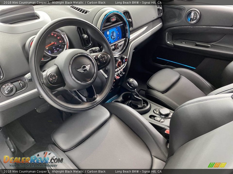 2018 Mini Countryman Cooper S Midnight Black Metallic / Carbon Black Photo #16