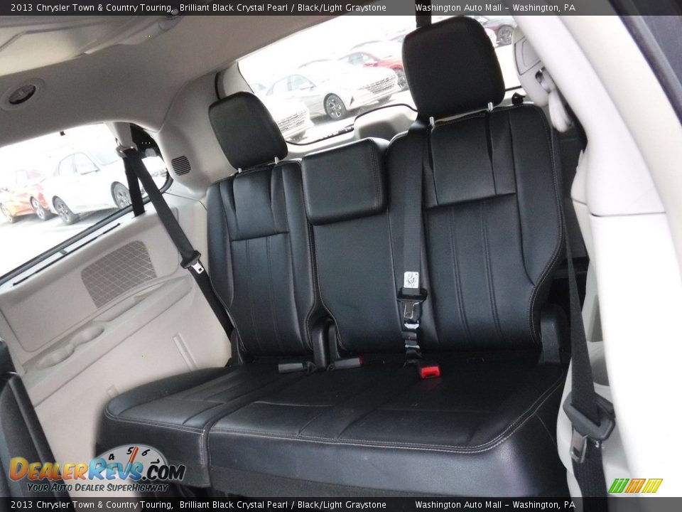 2013 Chrysler Town & Country Touring Brilliant Black Crystal Pearl / Black/Light Graystone Photo #23