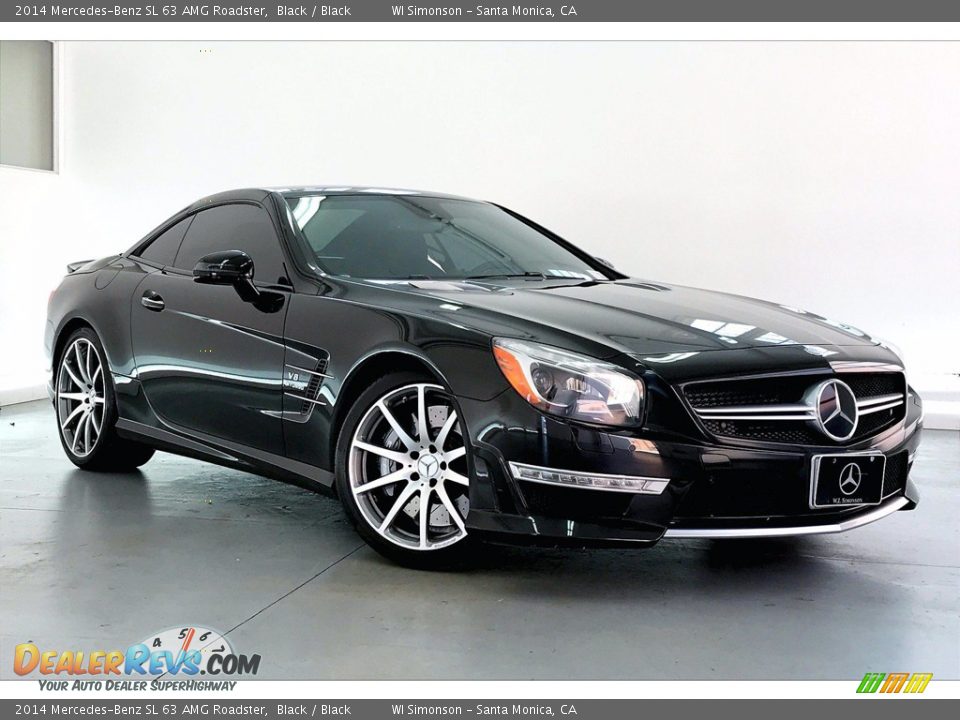 2014 Mercedes-Benz SL 63 AMG Roadster Black / Black Photo #30