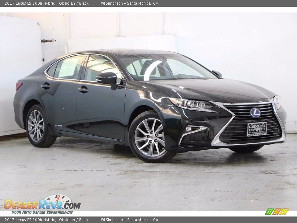 2017 Lexus ES 300h Hybrid Obsidian / Black Photo #2