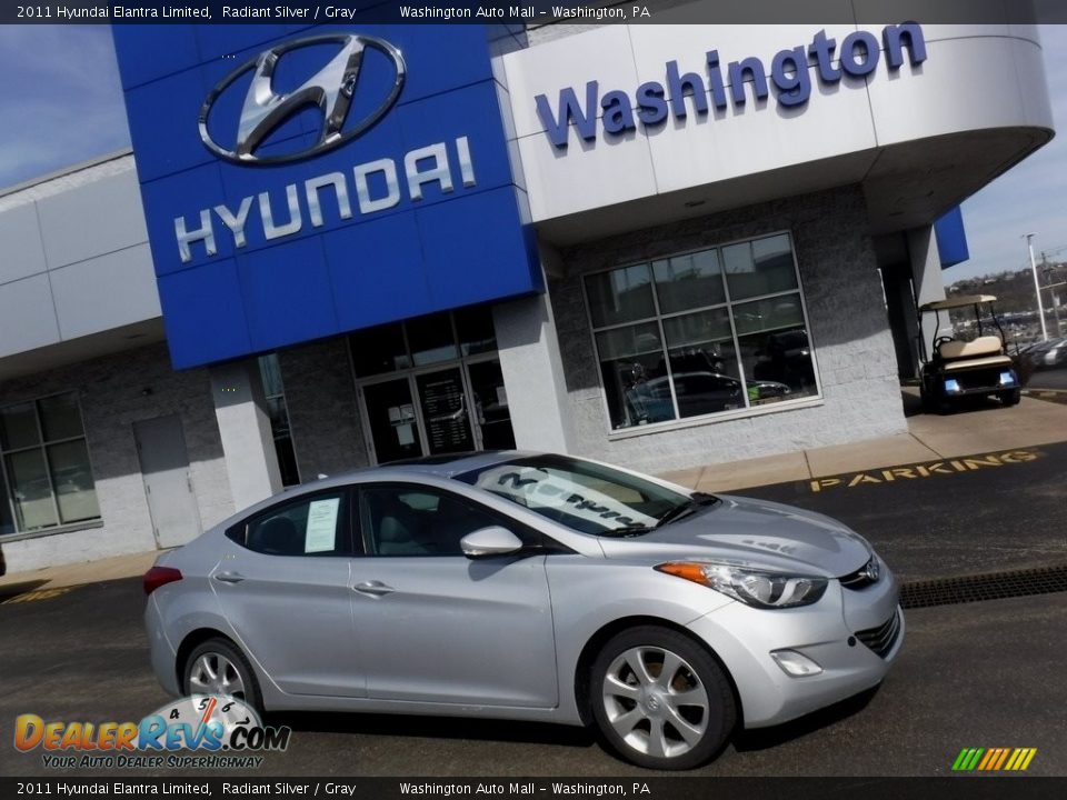 2011 Hyundai Elantra Limited Radiant Silver / Gray Photo #2