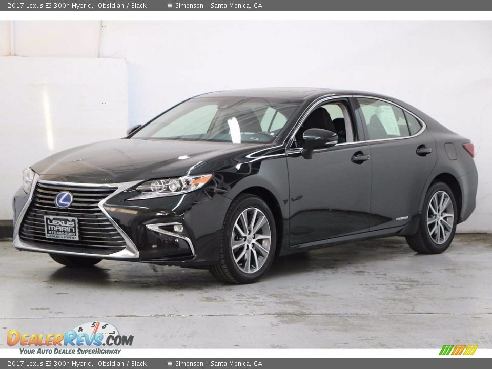 2017 Lexus ES 300h Hybrid Obsidian / Black Photo #10