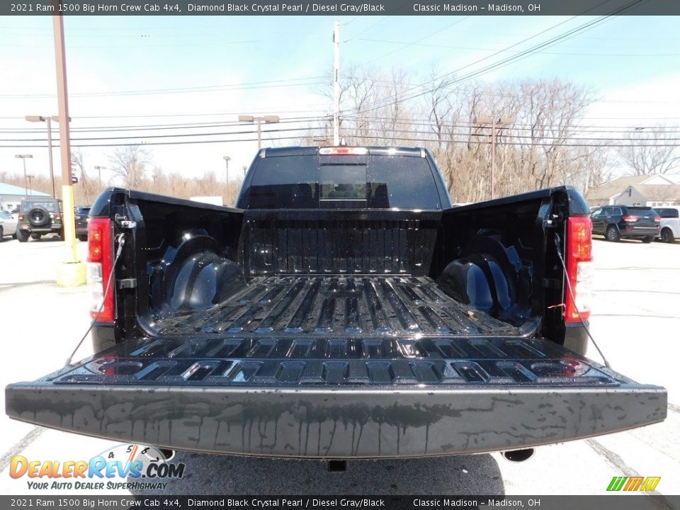 2021 Ram 1500 Big Horn Crew Cab 4x4 Diamond Black Crystal Pearl / Diesel Gray/Black Photo #6