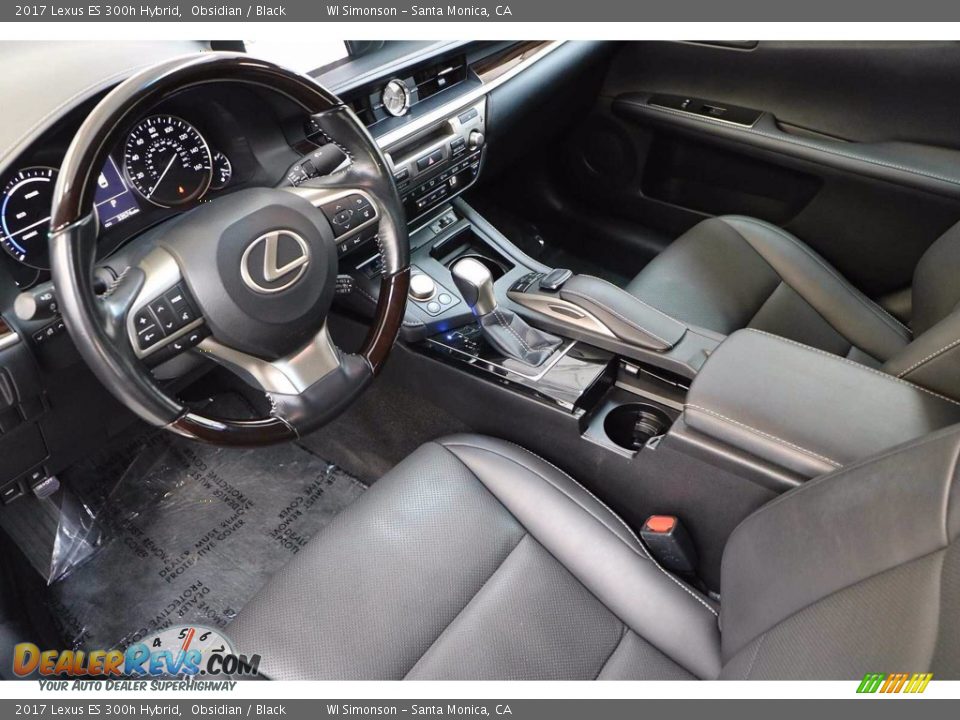 2017 Lexus ES 300h Hybrid Obsidian / Black Photo #12