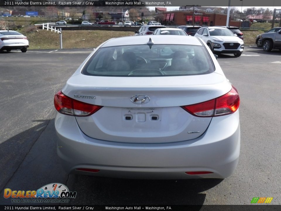 2011 Hyundai Elantra Limited Radiant Silver / Gray Photo #7