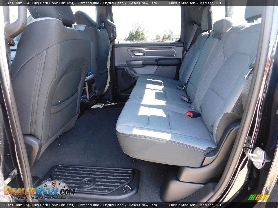 2021 Ram 1500 Big Horn Crew Cab 4x4 Diamond Black Crystal Pearl / Diesel Gray/Black Photo #9